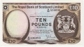 Royal Bank Of Scotland Ltd 1969 To 1981 10 Pounds,  5. 1.1972
